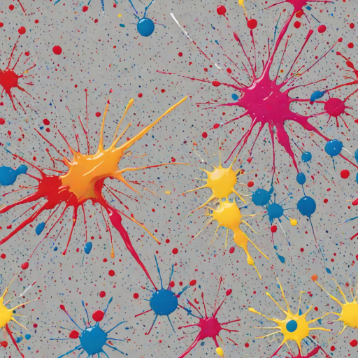 transparent paint splatter
