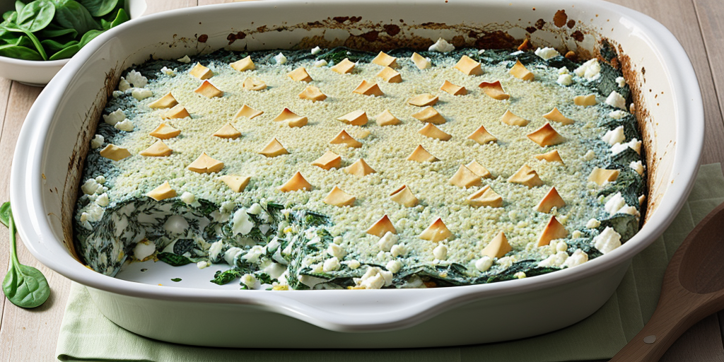 spinach feta & rice casserole