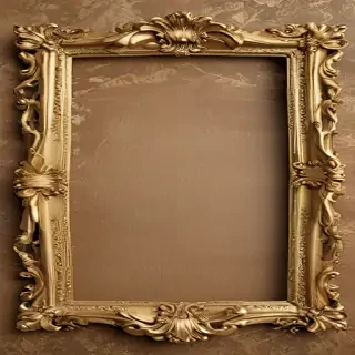 fancy gold frame