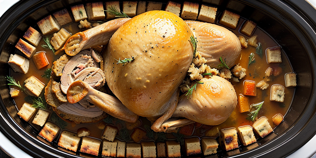 slow cooker turkey and stuffing