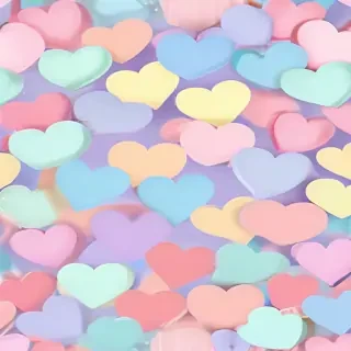 pastel heart background