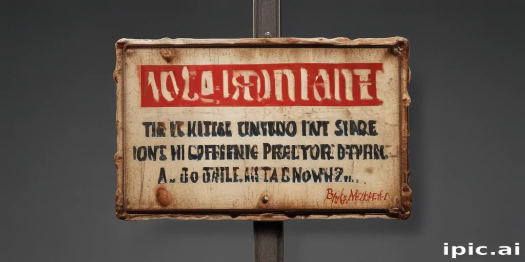 warning sign