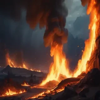 background on fire