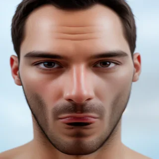 man face transparent