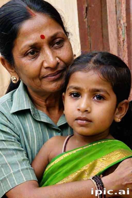 indian son with mom