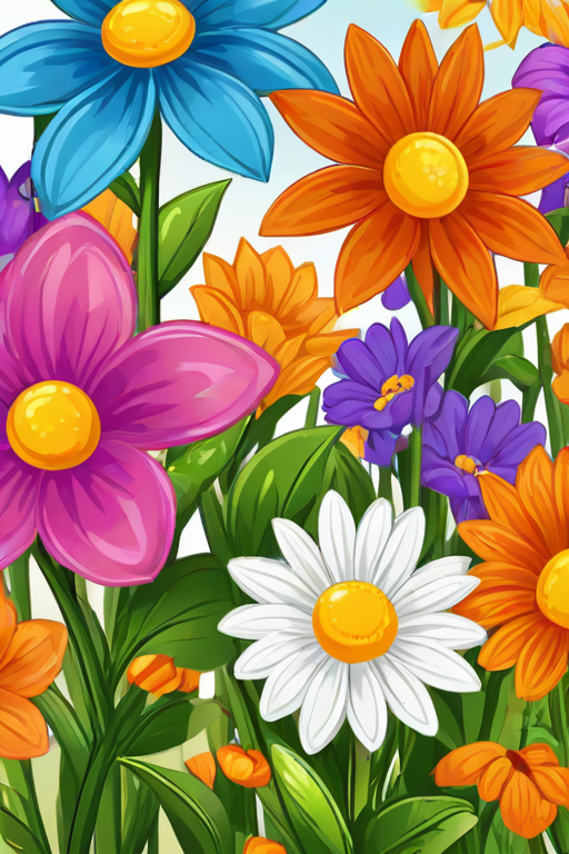 cartoon flowers png