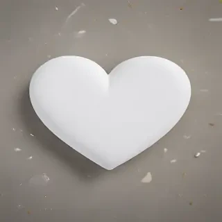 white heart