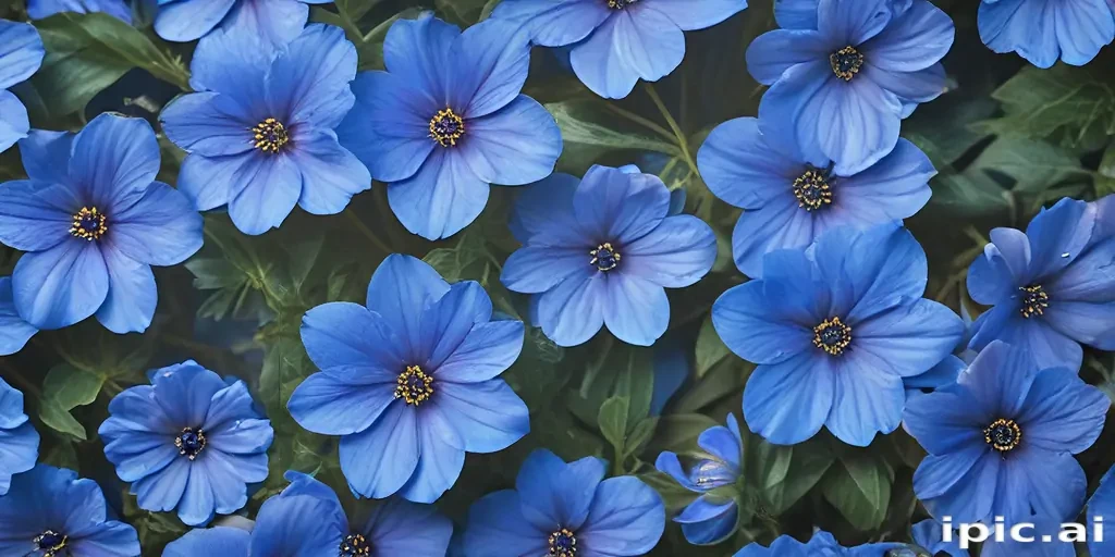 blue flowers background