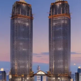 twin towers transparent