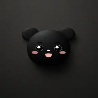 cute black iphone wallpaper