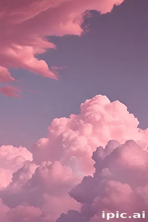 aesthetic pink clouds