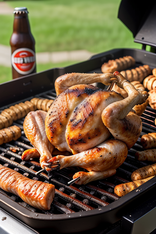 beer can chicken on a pellet grill