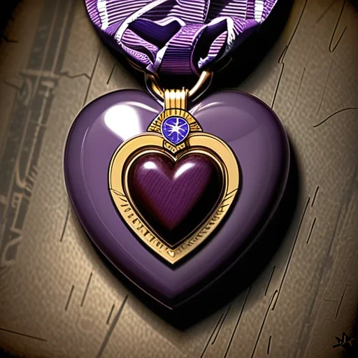 purple heart pictures