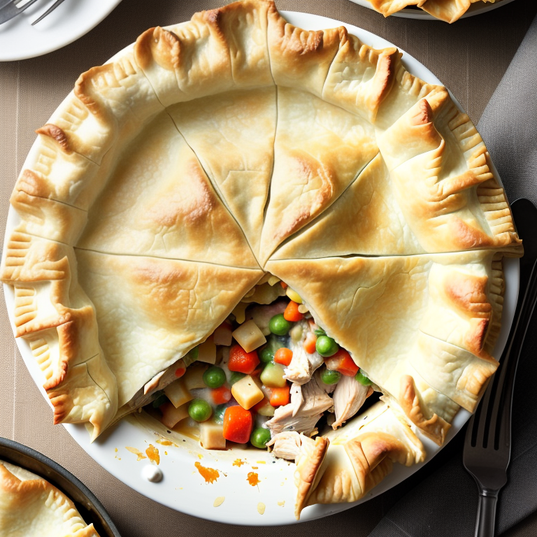 chicken pot pie with phyllo sheets