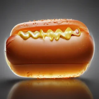 transparent hot dog