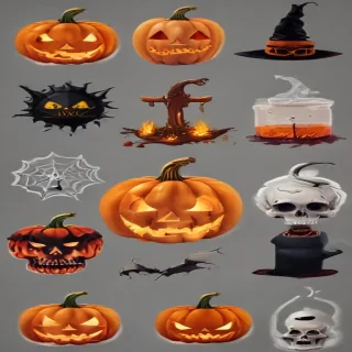 halloween stickers png