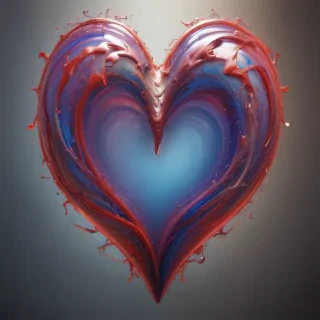 blurred heart