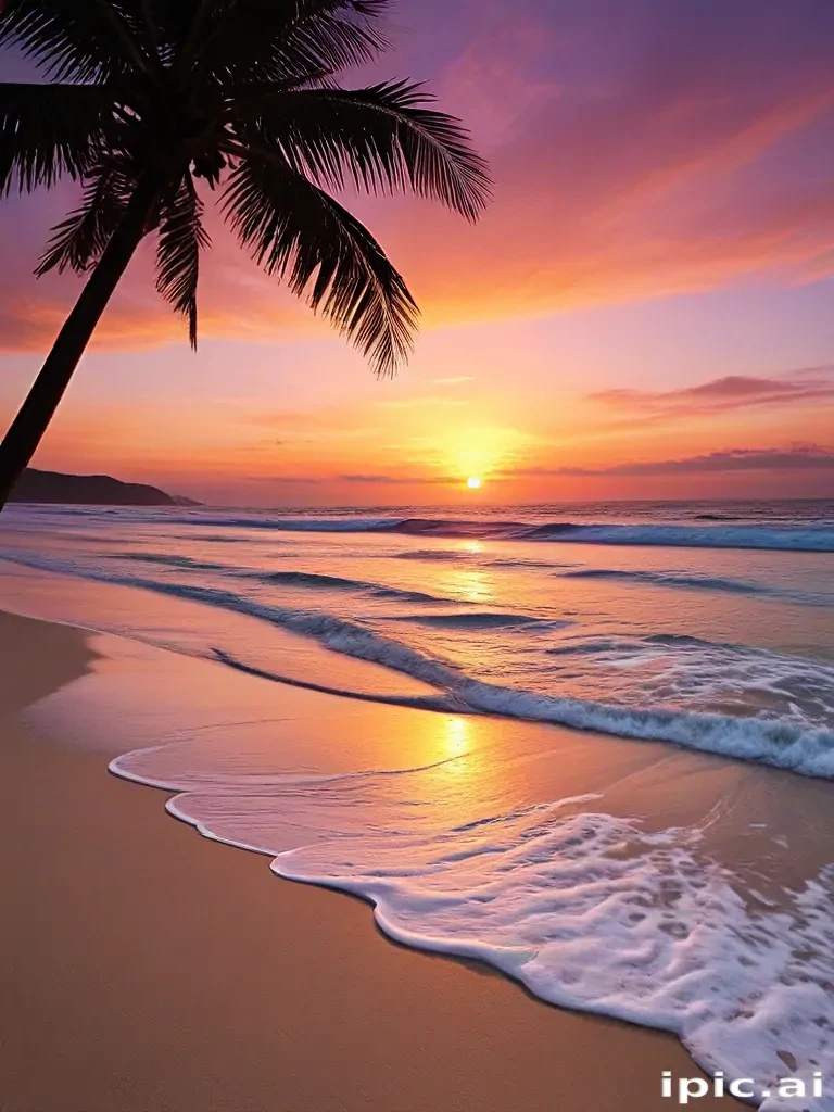 sunset wallpaper beach