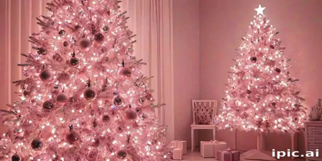 pink christmas aesthetic wallpaper