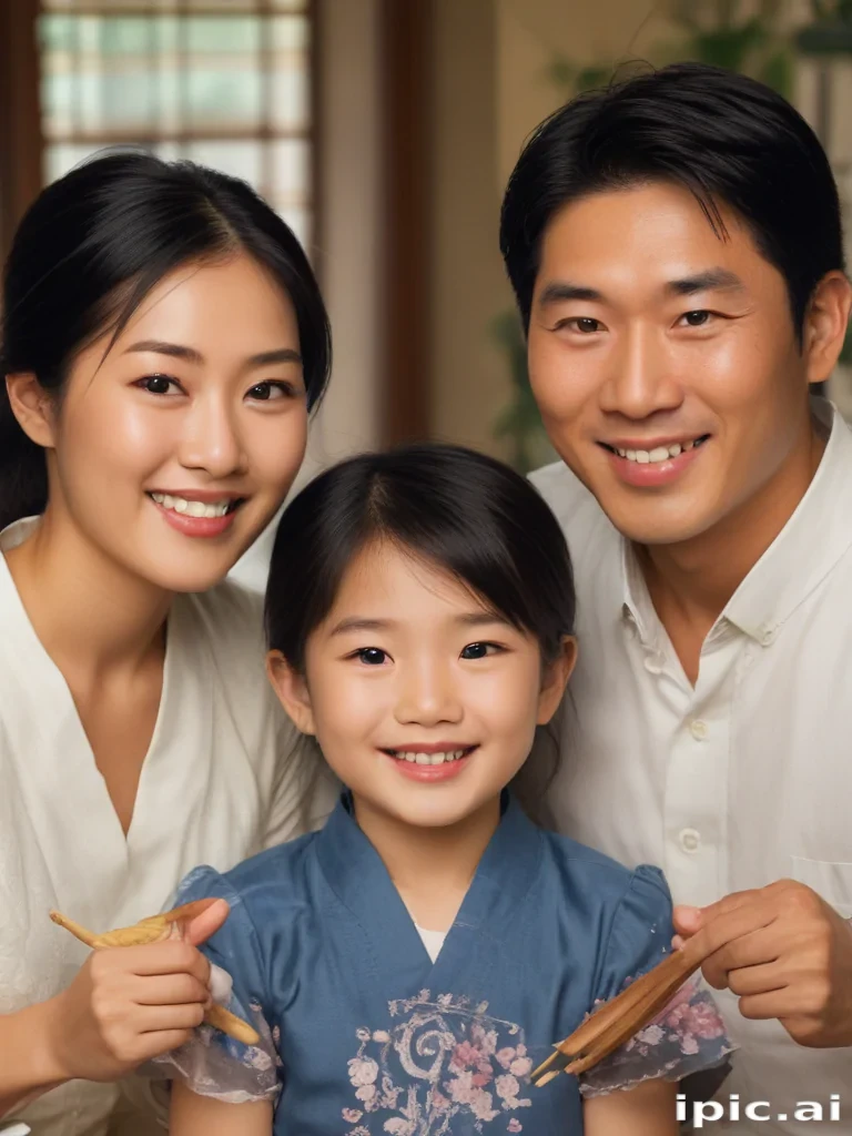 free use asian family