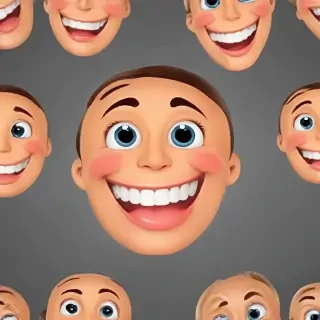 happy face transparent background