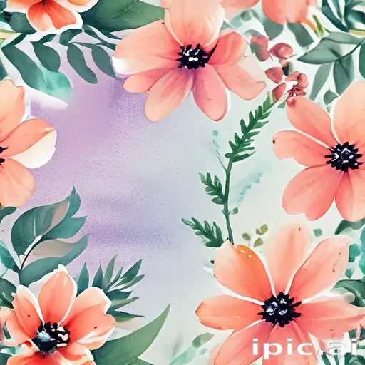 flower watercolor background