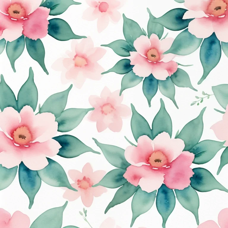 watercolor floral background