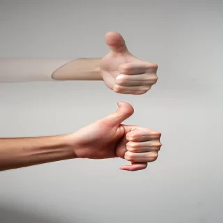 transparent thumbs up