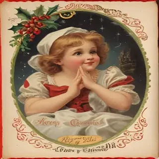 vintage merry christmas image