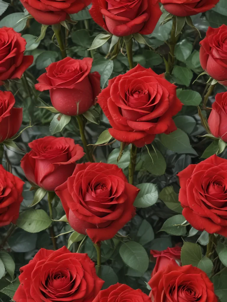 red roses aesthetic