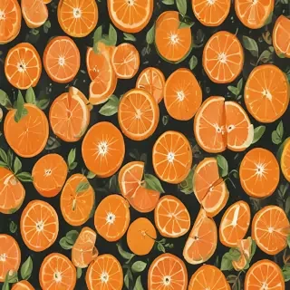 cute orange wallpaper
