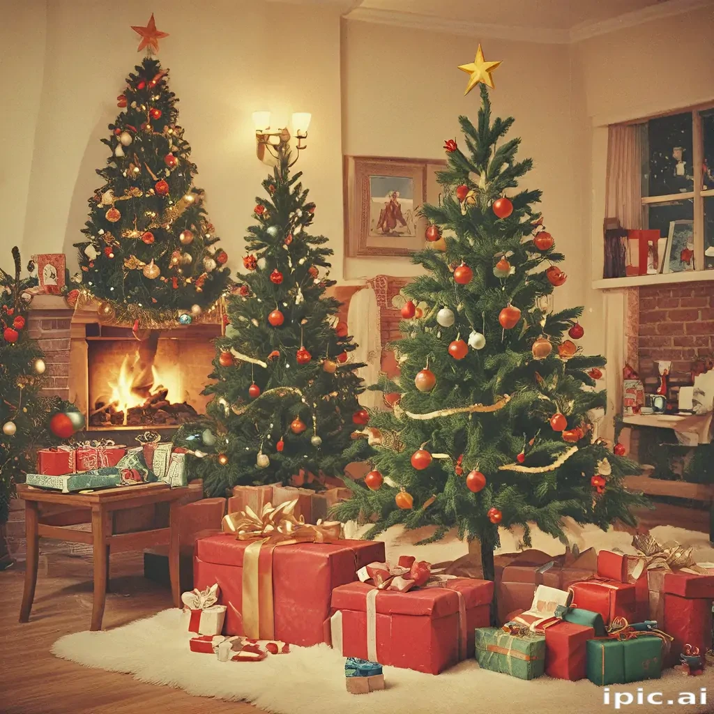 retro christmas image