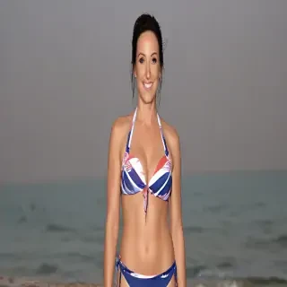 sally nugent in a bikini