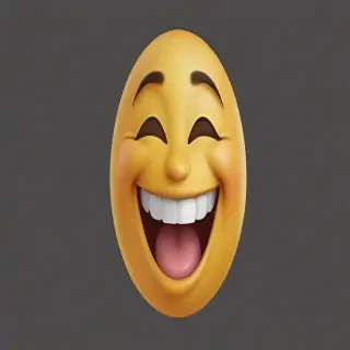 transparent laughing emoji