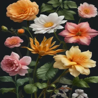 realistic flowers png