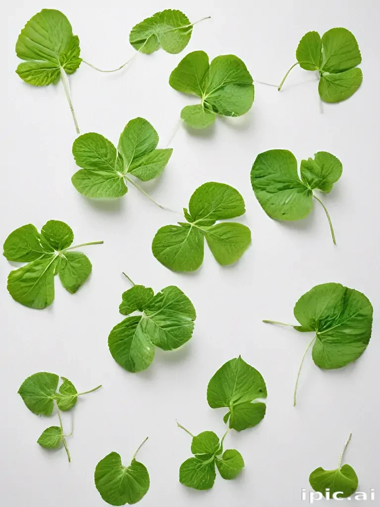green on white background