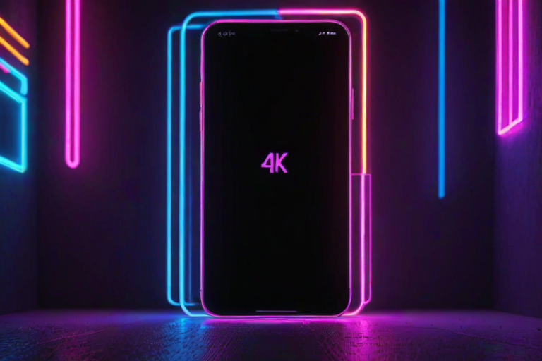 4k neon phone wallpaper