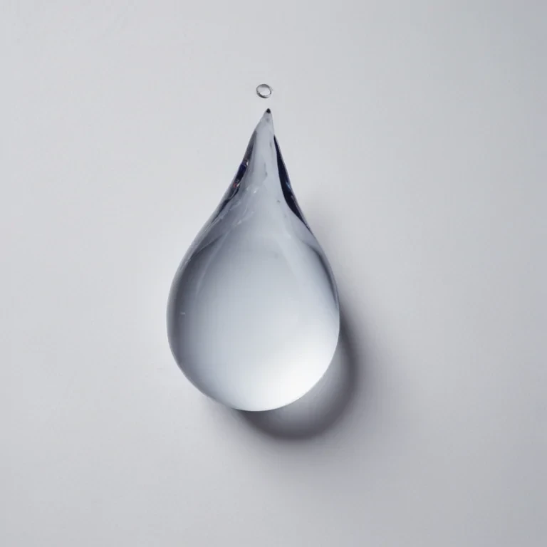 transparent water drop