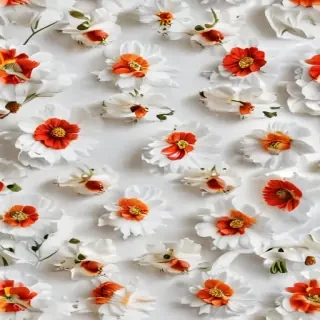 flower with white background