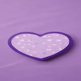 purple aesthetic heart