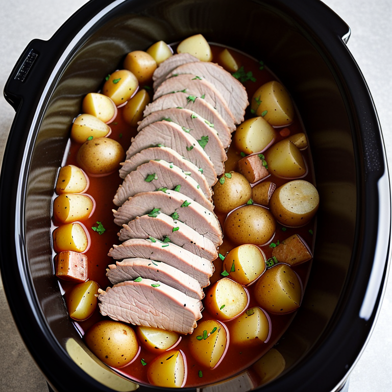 crock pot pork tenderloin and potatoes