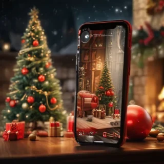 christmas background phone