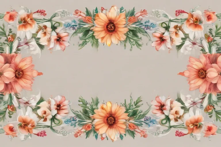 free flower border clipart