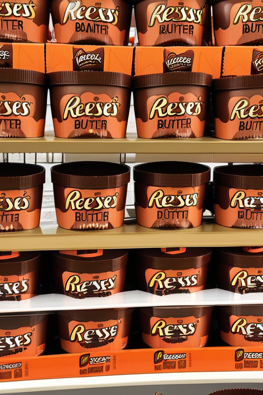 A Colorful Collection of Reese's Peanut Butter Cup Wrappers Displayed ...