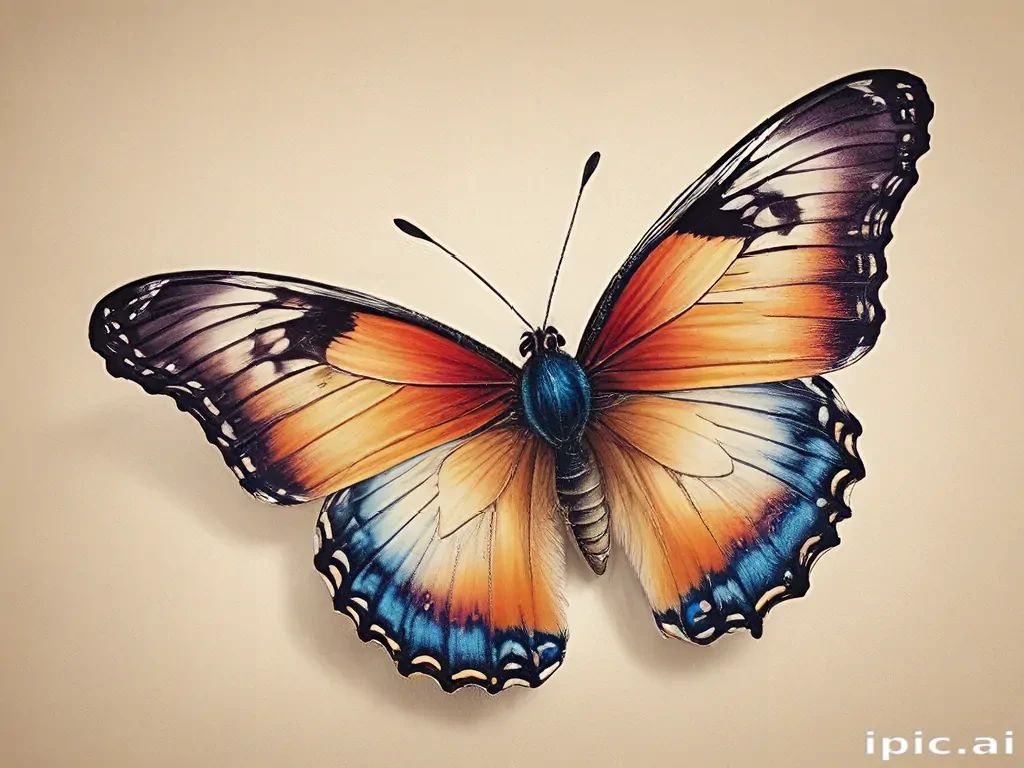 pictures of drawings of butterflies