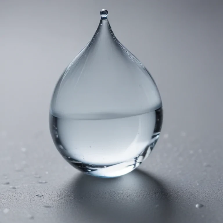 transparent water drop