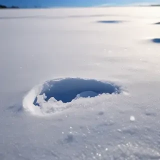 transparent snow