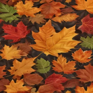 fall leaves aesthetic