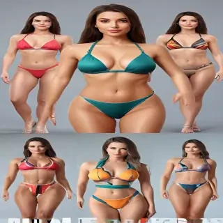 ai bikini models