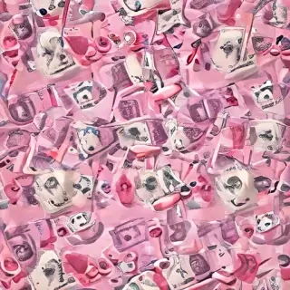 pink money background